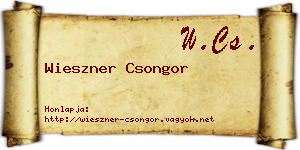 Wieszner Csongor névjegykártya