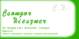 csongor wieszner business card